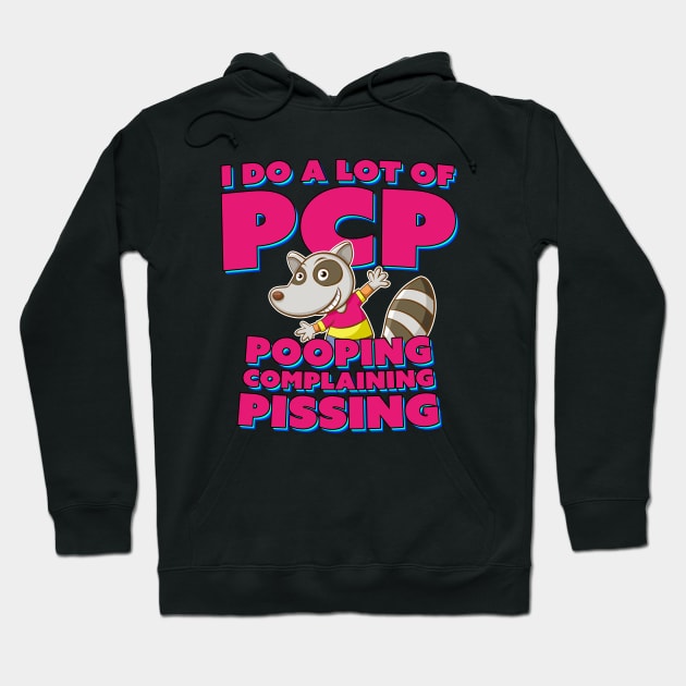 Pooping Complaining Pissing Hoodie by Bob Rose